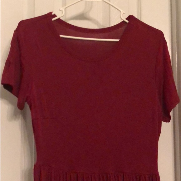 Red dress ankle length - Picture 2 of 3